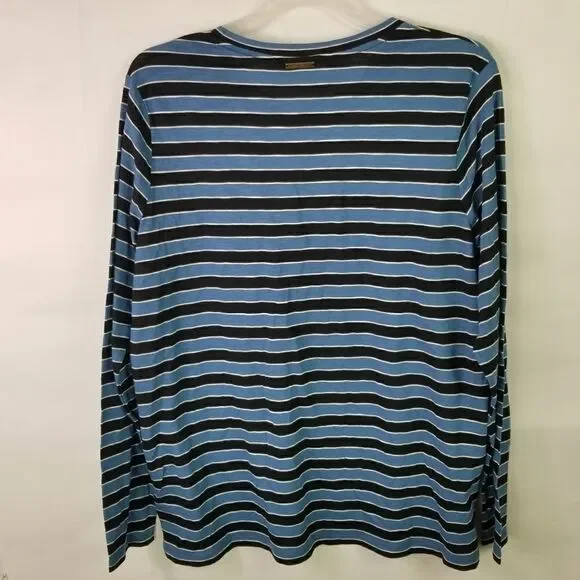 Michael Kors Long Sleeve Striped Top. Size M - Picture 9 of 10